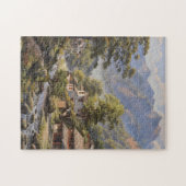Huisjes in de bergen legpuzzel (Horizontaal)