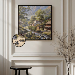 Huisjes in de bergen legpuzzel