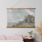 Huisjes in een Landschap | William Henry Hunt Hangend Wandkleed (Slaapkamer)