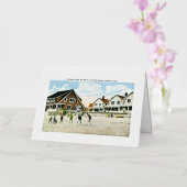 Huisjes langs de kust, Fairfield, Connecticut Folie Wenskaart (Orchidee)