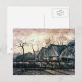 Huisjes met gevatchte daken van Vincent Van Gogh Briefkaart (Voorkant / Achterkant)