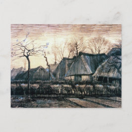 Huisjes met gevatchte daken van Vincent Van Gogh Briefkaart