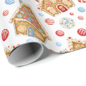 Huisjes van peperkoek cadeaupapier (Rol Hoek)