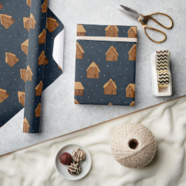 Huisjes van peperkoek Inpakpapier