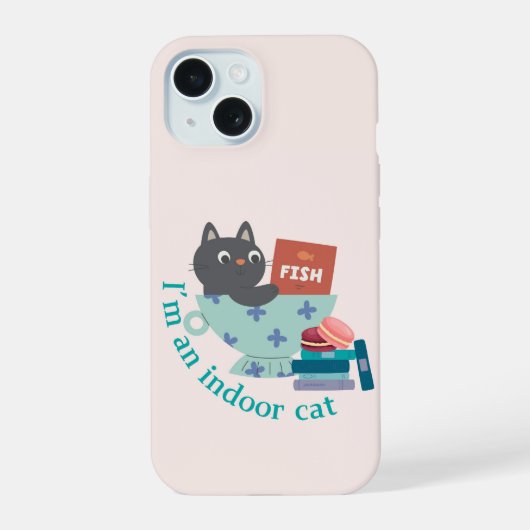 Huiskat iPhone 15 Case (Achterkant)