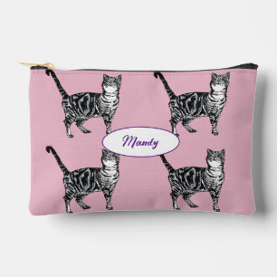 Huiskat Katten Roze Huisdier Meisjesnaam Tabby's Etui