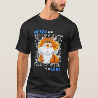 Huiskatten Papa Furtastische Kattenvader Katten T-shirt