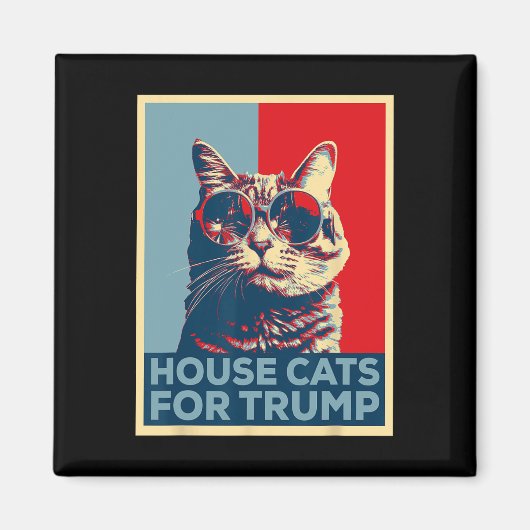 Huiskatten voor Trump 2024 Magneet (Voorkant)