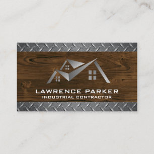 Huislogo   Bouw   Hout   Staal  Visitekaartje