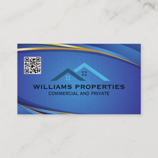 Huislogo | Daklogo | QR-code Visitekaartje (Voorkant)