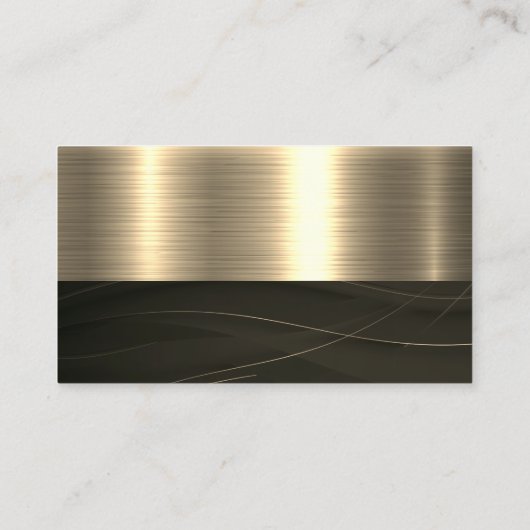 Huislogo | Goud Metaal Visitekaartje (Achterkant)