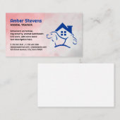 Huislogo-icoon voor honden en katten | Dieren Visitekaartje (Voorkant / Achterkant)