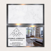 Huislogo | Interieur van het huis Visitekaartje (Buitenkant ongevouwen)