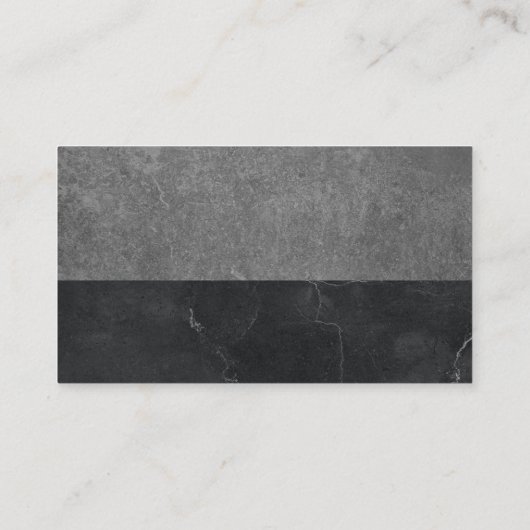 Huislogo | Leisteen Marmer Visitekaartje (Achterkant)