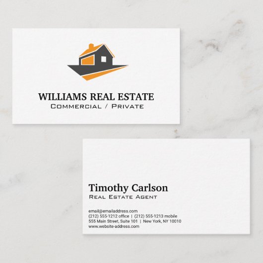 Huislogo | Makelaar Visitekaartje (Voorkant / Achterkant)