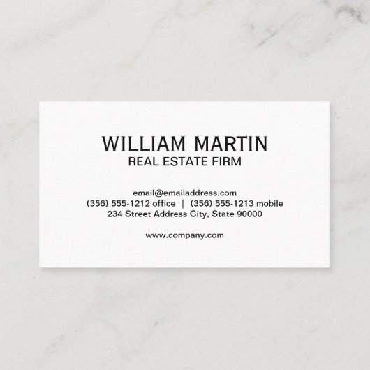 Huislogo | Metaalachtig Goud Geometrisch Zwart Visitekaartje