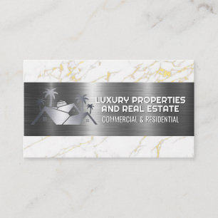 Huislogo   Metalen Marmer Visitekaartje