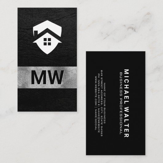 Huislogo | Vastgoed Architect Visitekaartje (Voorkant / Achterkant)