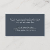 Huislogo voor honden en katten | Dieren verzorgen Visitekaartje (Achterkant)