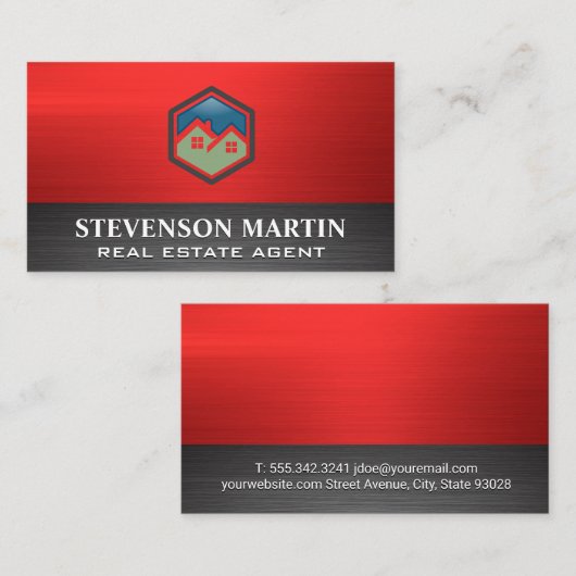 Huislogo's | Onroerend goed Logo Visitekaartje (Voorkant / Achterkant)