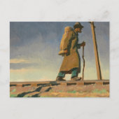 Huisloos Man, 1938, ingediend door Maynard Dixon Briefkaart (Voorkant)