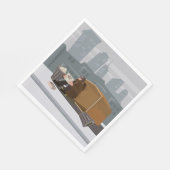 Huisloos Man Servet (Hoek)