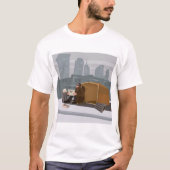 Huisloos Man T-shirt (Voorkant)