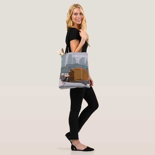 Huisloos Man Tote Bag