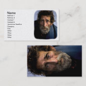 Huisloos Man zonder teugels Visitekaartje (Voorkant / Achterkant)