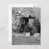 Huislozen en werklozen 1938 feestdagenkaart (Voorkant / Achterkant)