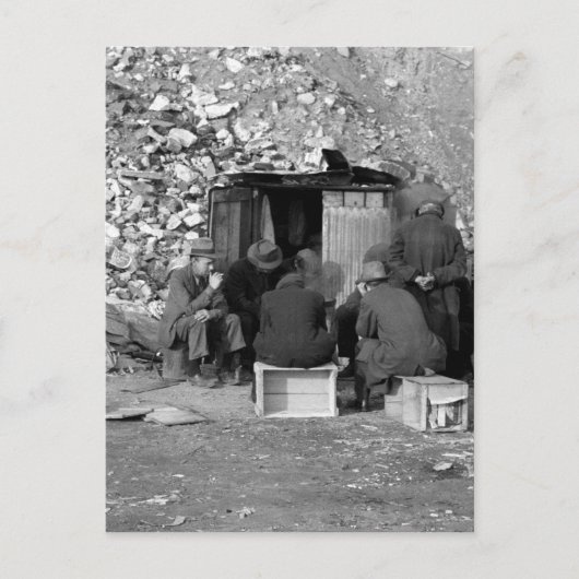 Huislozen en werklozen 1938 feestdagenkaart (Voorkant)