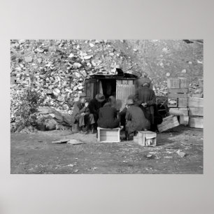 Huislozen en werklozen 1938 poster