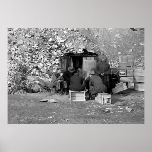 Huislozen en werklozen 1938 poster (Voorkant)