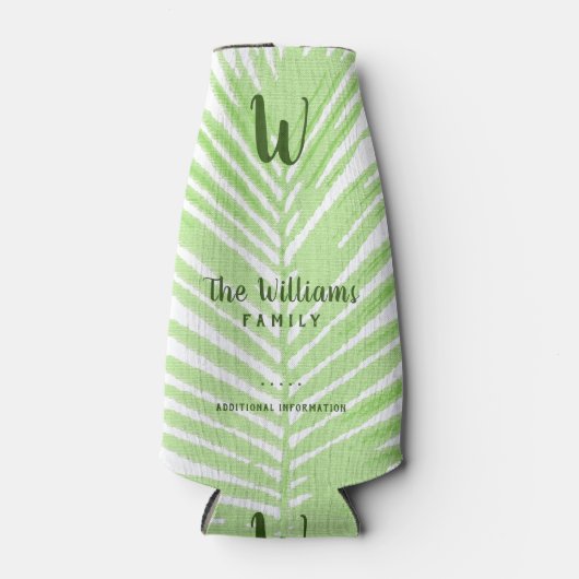 huismerknaam palmblad flesjeskoeler (Voorkant)