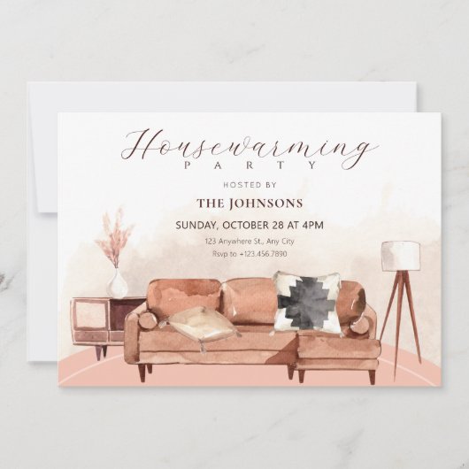 Huismeubilair housewarming kaart (Voorkant)