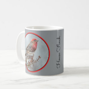 Huismus in Sneeuw - Originele Foto Koffiemok