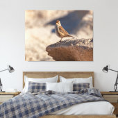 Huismus op de Rots Canvas Afdruk (Insitu (Slaapkamer))