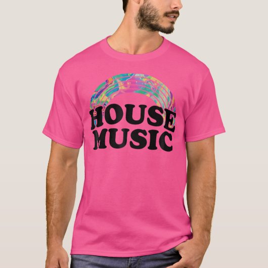 Huismuziek - Psychedelic Rainbow Edm Lover T-shirt (Voorkant)