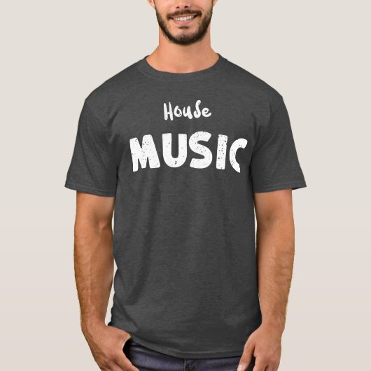 huismuziek t-shirt (Voorkant)