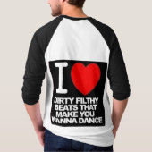 huismuziek t-shirt (Achterkant)