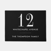 Huisnummer Adres Achternaam Deurmat (Voorkant)