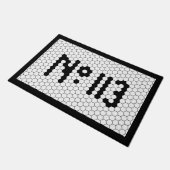 Huisnummer Appartement  Tegel Design 113 Deurmat (Schuin)