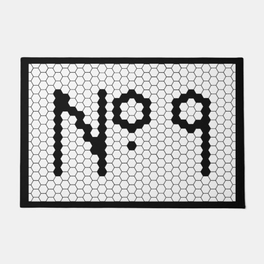 Huisnummer Appartement Tegel Design 9 Deurmat (Voorkant)