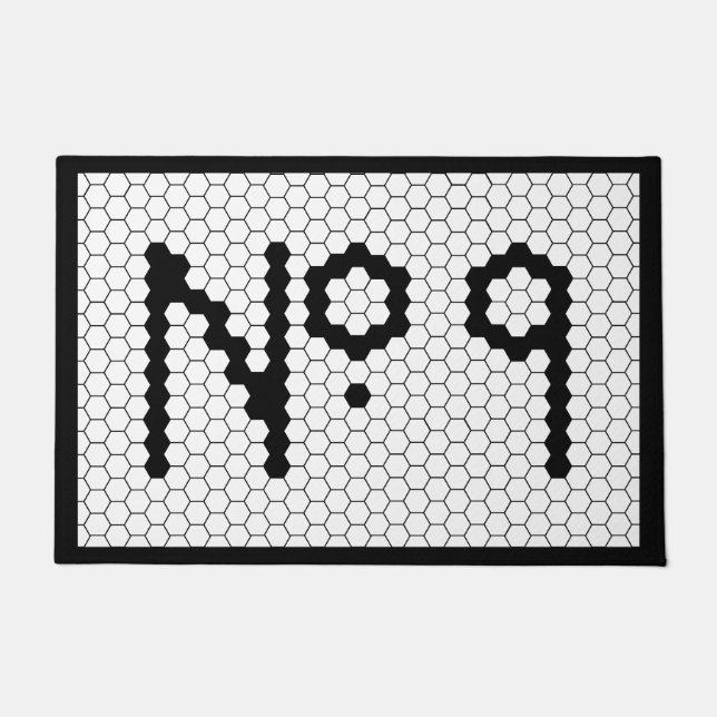 Huisnummer Appartement  Tegel Design 9 Deurmat (Voorkant)