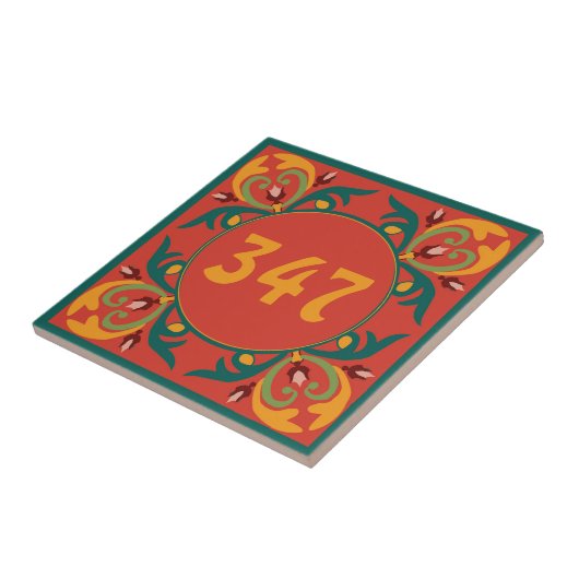 🧡 💛 huisnummer Oriental tegels, Azulejos Tegeltje (Zijkant)