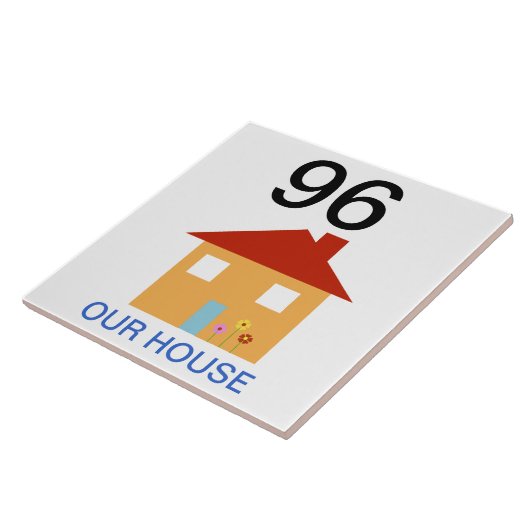 huisnummer tegeltje (Zijkant)