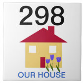 huisnummer tegeltje (Voorkant)