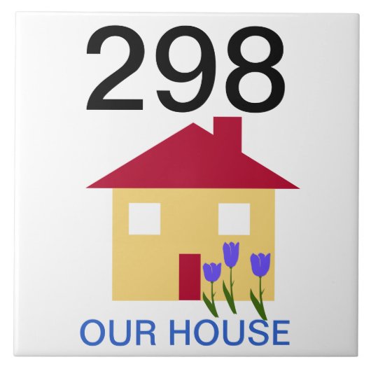 huisnummer tegeltje (Voorkant)