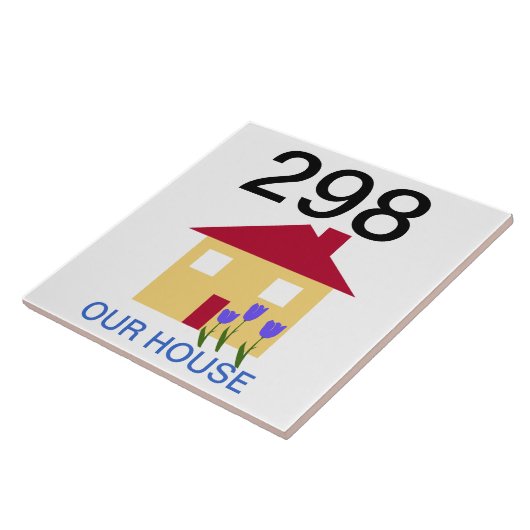 huisnummer tegeltje (Zijkant)