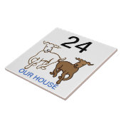 huisnummer tegeltje (Zijkant)